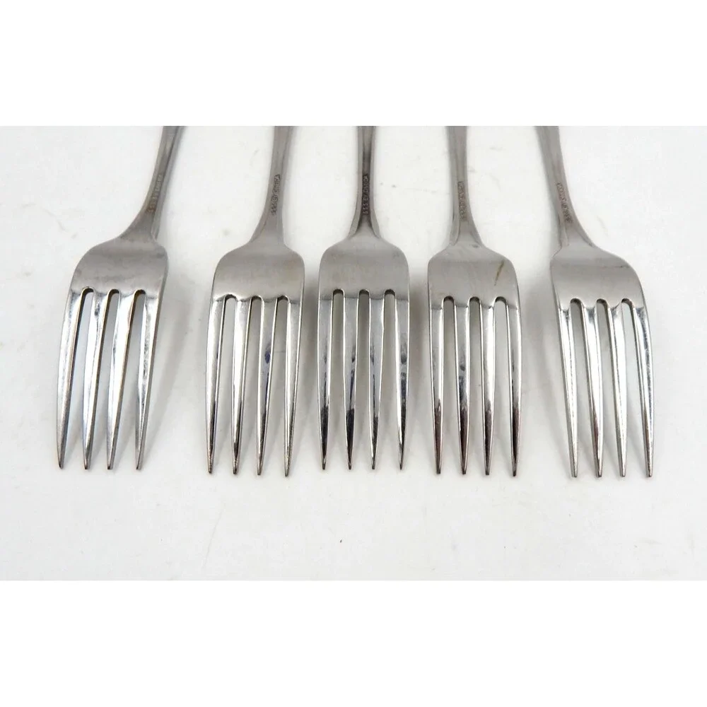 Oneida SSS Celebrity Dinner Place Entree Fork Stainless Flatware S/5 Replacement